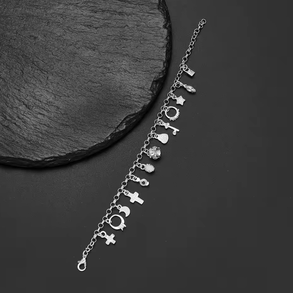 Silver Tone Charm Bracelet - Picture 4 of 4